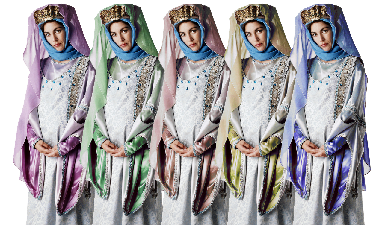 bride in hues
